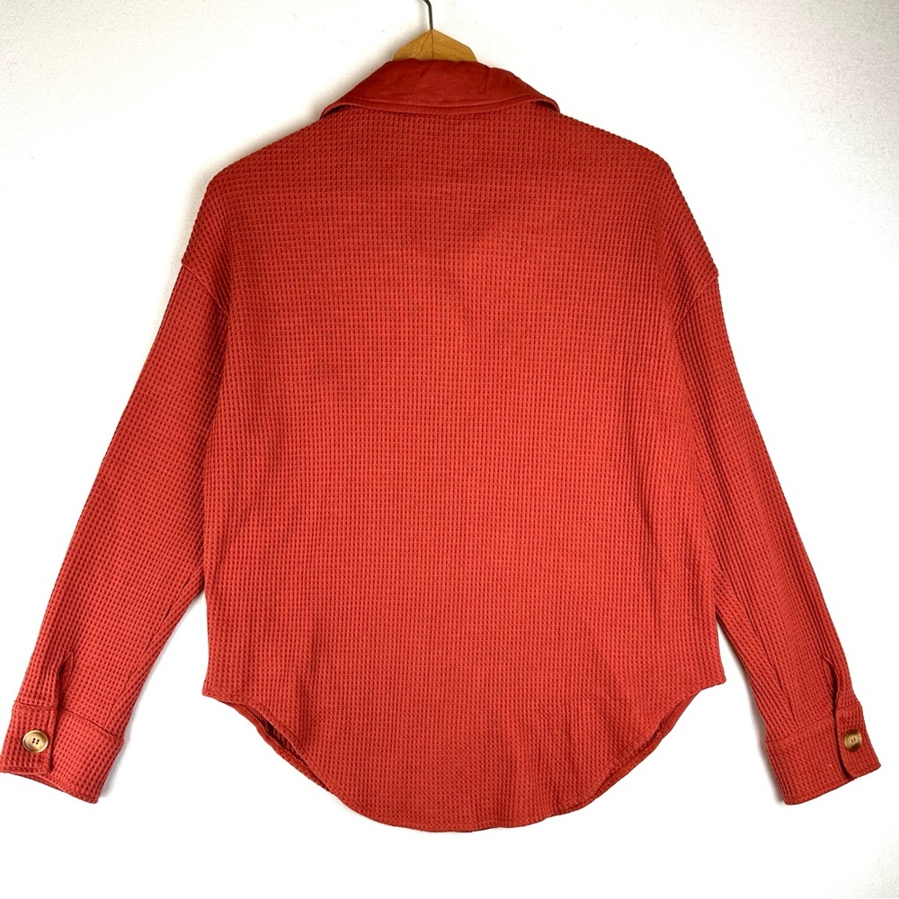 Automet Waffle Knit Button Down Shirt Casual NWT - Picture 3 of 10
